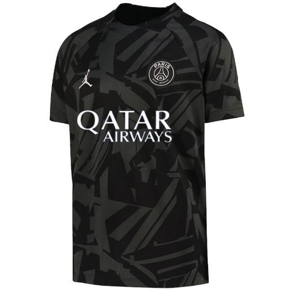 Paris Saint germain maglia da calcio nera da allenamento divisa da calcio da uomo abbigliamento sportivo maglia sportiva 2022-2023